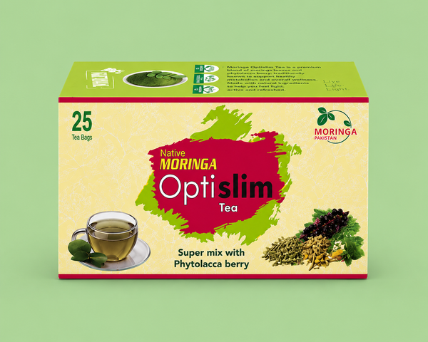 Moringa Optislim Tea (Herbal) – Natural Weight Management & Detox (25 Tea Bags)