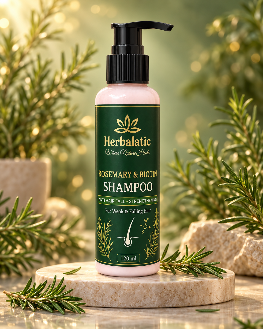 Rosemary & Biotin Shampoo – Anti Hair Fall & Strengthening