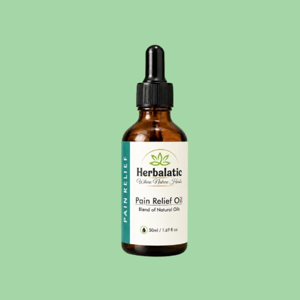 Herbalatic Pain Relief Oil – Natural Herbal Blend for Joint & Muscle Relief (50ml)