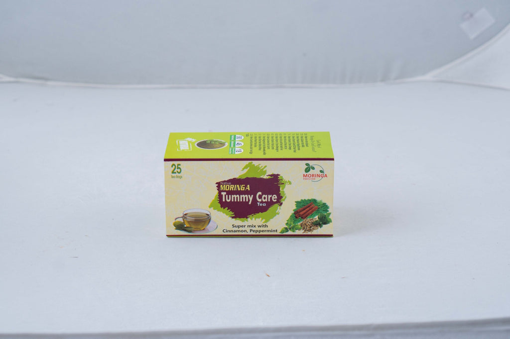 Moringa Tummy Care Herbal Tea – Digestive Support with Cinnamon & Peppermint (25 Tea Bags)