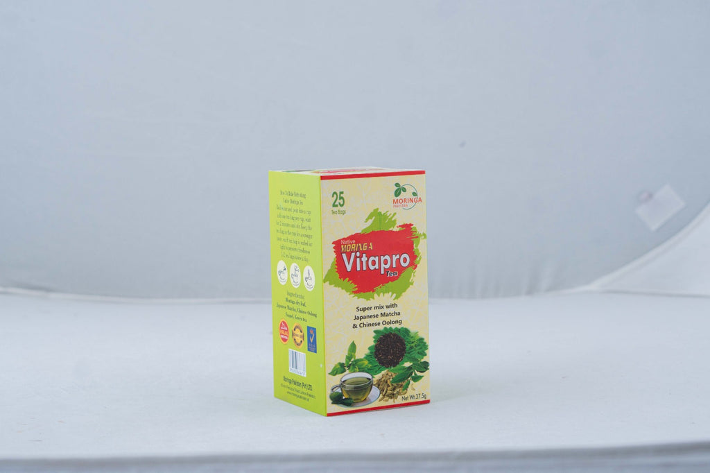 Moringa Vitapro Herbal Tea – Energy & Detox Blend with Matcha & Oolong (25 Tea Bags)