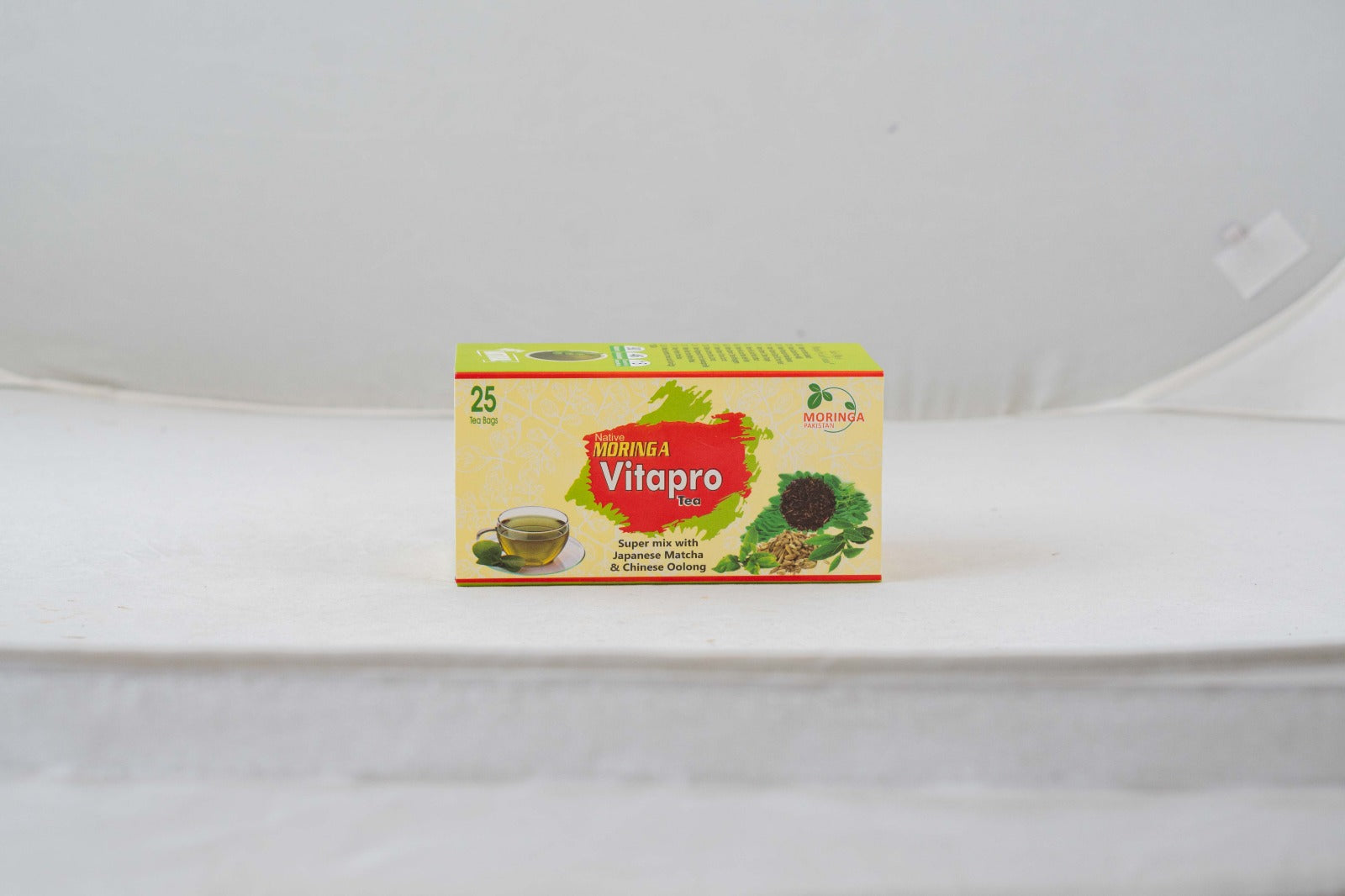 Moringa Vitapro Herbal Tea – Energy & Detox Blend with Matcha & Oolong (25 Tea Bags)