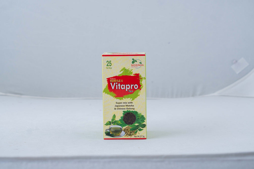 Moringa Vitapro Herbal Tea – Energy & Detox Blend with Matcha & Oolong (25 Tea Bags)