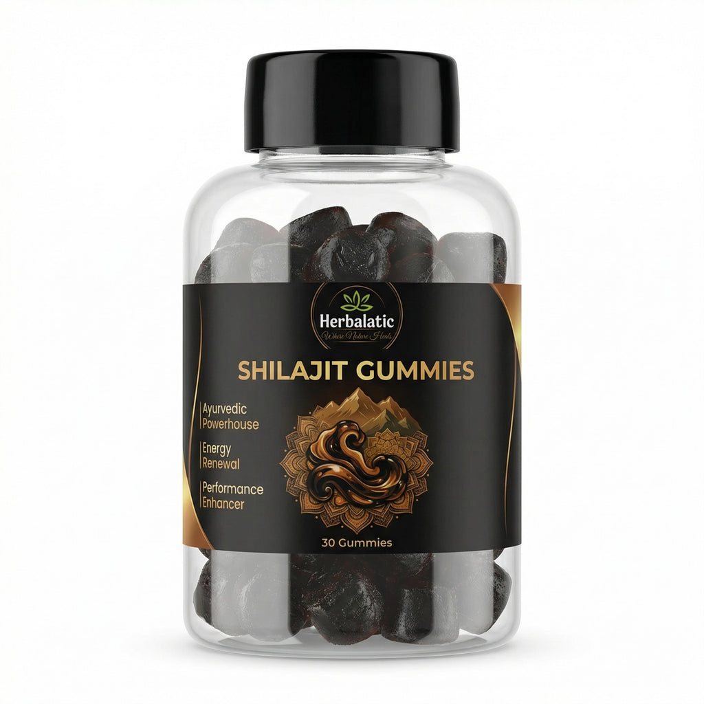 Herbalatic Shilajit Gummies – Natural Energy, Stamina & Performance Booster (30 Gummies)