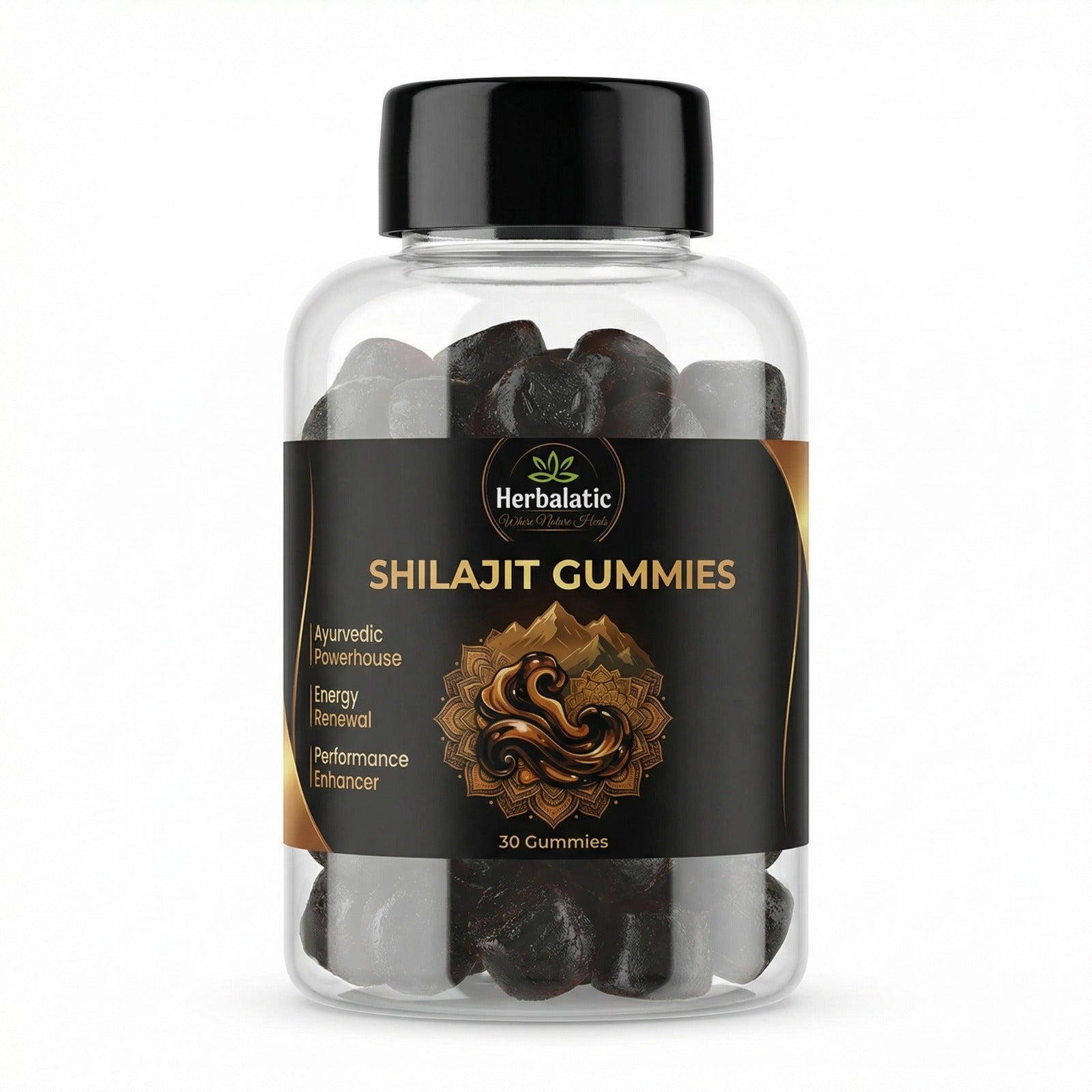 Herbalatic Shilajit Gummies – Natural Energy, Stamina & Performance Booster (30 Gummies)