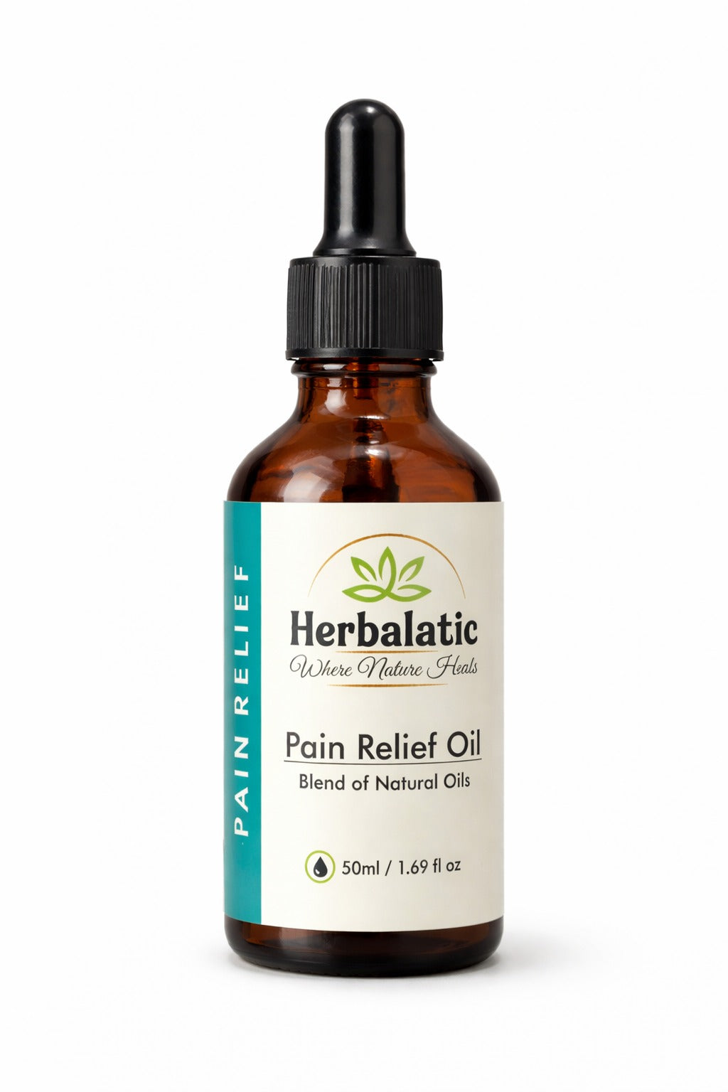 Herbalatic Pain Relief Oil – Natural Herbal Blend for Joint & Muscle Relief (50ml)