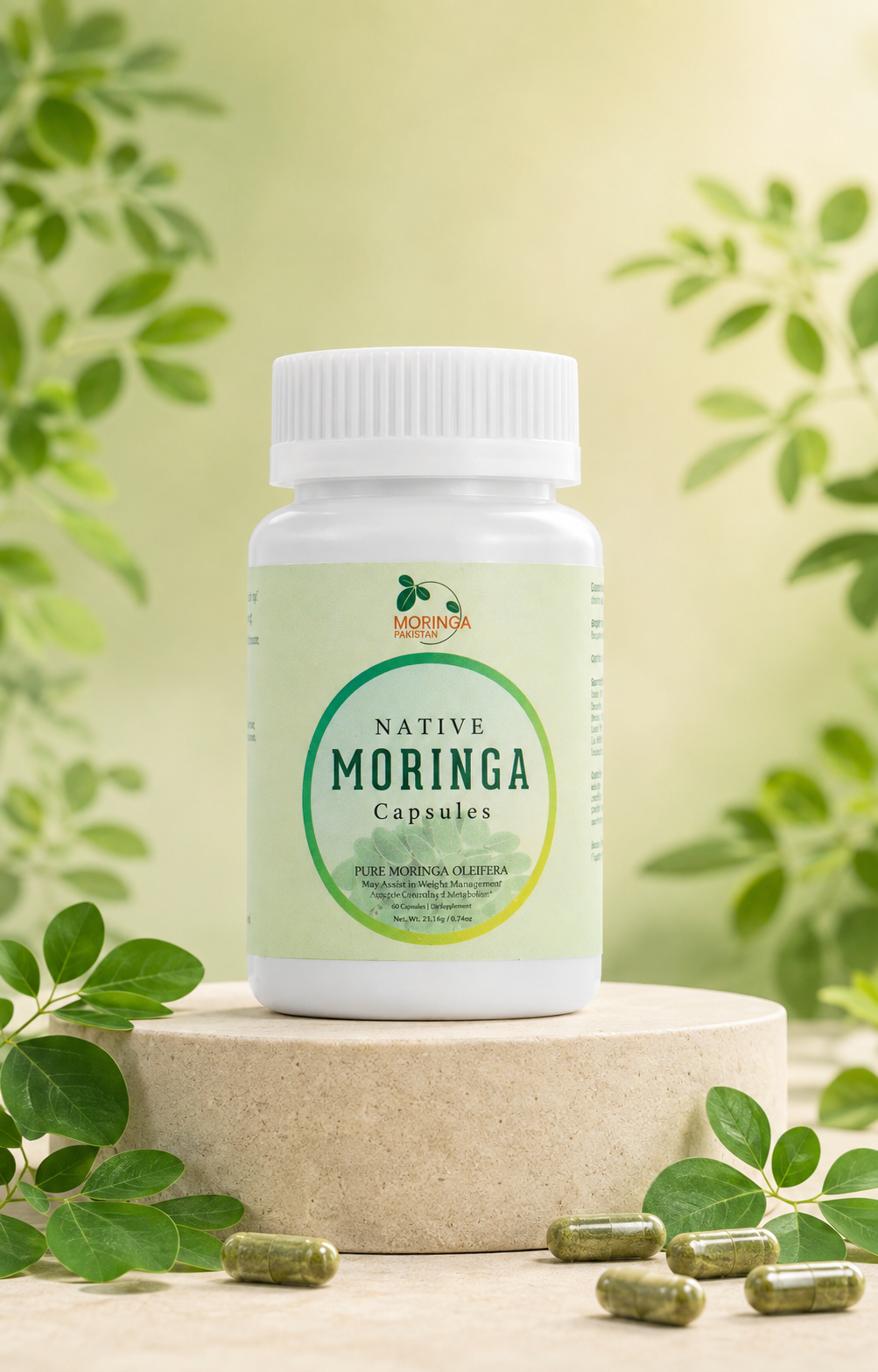 Native Moringa Capsules – Natural Energy, Immunity & Daily Wellness Support