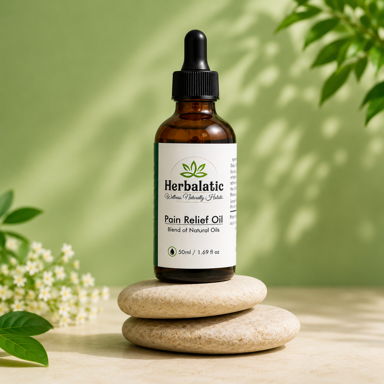 Herbalatic Pain Relief Oil – Natural Herbal Blend for Joint & Muscle Relief (50ml)